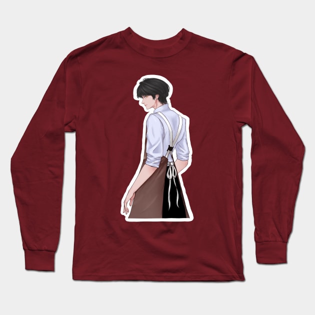 Enhypen Sunoo Fan Art (ParadoXXX Invasion Fancam) Long Sleeve T-Shirt by Yonachii_ii